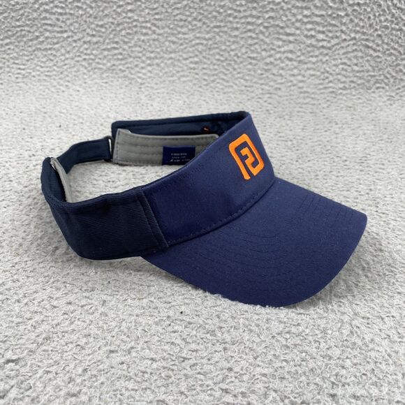 Footjoy FJ Visor Hat Cap Strap Back Blue Orange Golf Ajustable Outdoors Unisex - Picture 5 of 8